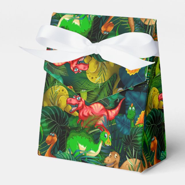 Dinosaur Park Favour Box (Front Side)