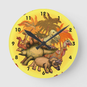 Dinosaur Party Clock
