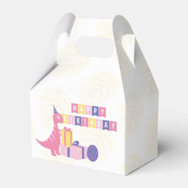 Dinosaur Party Favour Box (Front Side)