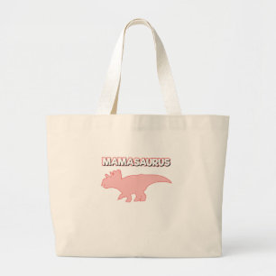 Dinosaur Party Mum Birthday Party Mamasaurus Large Tote Bag