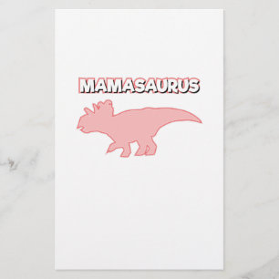 Dinosaur Party Mum Birthday Party Mamasaurus Stationery