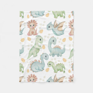 dinosaur  pattern fleece blanket