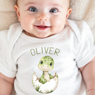  Dinosaur Personalised Gender Neutral Dino Baby Bodysuit