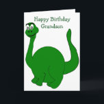 Dinosaur Personalised Grandson Birthday Card<br><div class="desc">Greeting card dinosaur design grandson birthday card. Customise this birthday card with any text then have it printed and sent to you or instantly download it to your mobile device. Should you require any help with customising then contact us through the link on this page. Dinosaur personalised grandson birthday card...</div>