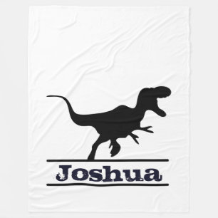 Dinosaur Personalised Name Fleece Blanket