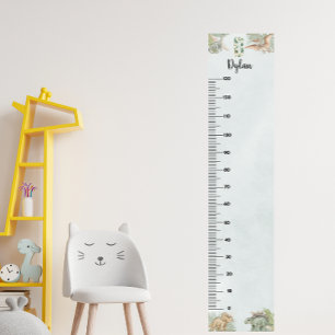 Dinosaur Personalised Name Monogram D Growth Chart