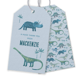 Dinosaur Personalised Thank You Gift Tags