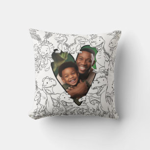 Dinosaur Personalized Color-in Dino Cushion