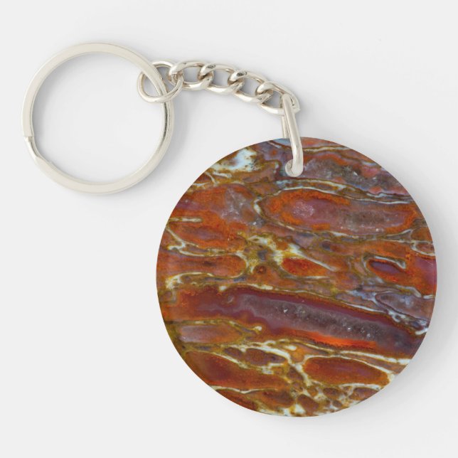 Dinosaur Petrified Bone Key Ring (Front)