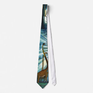 Dinosaur Pictorial Tie Omeisaurus Gregory Paul