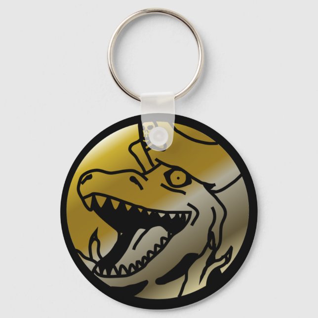 Dinosaur Pirate keychain (Front)