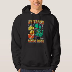 Dinosaur Play Guitar Awesome Since 2020 Rex 3rd B Hoodie