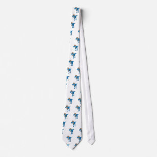 Dinosaur playing Football Tie