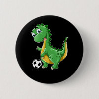 Dinosaur playing Soccer Dino Sports