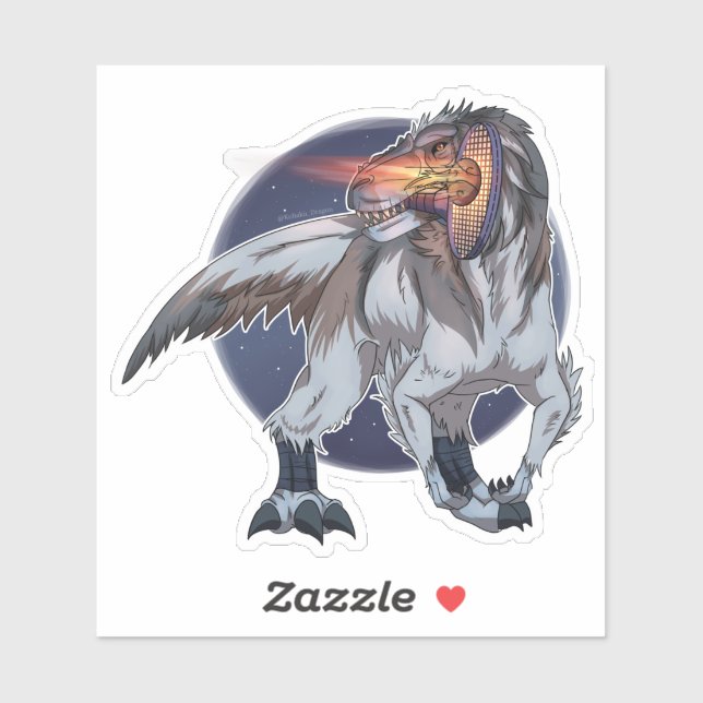 Dinosaur Playing Tennis (Sheet)