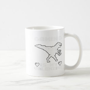 Dinosaur Playing Video Games Funny Gaming For Vale Coffee Mug