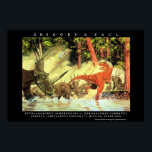 Dinosaur Poster Styracosaurs Gorgosaurus Greg Paul<br><div class="desc">Dinosaur Poster Styracosaurus Gorgosaurus Greg Paul</div>