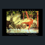 Dinosaur Poster Styracosaurs Gorgosaurus Greg Paul<br><div class="desc">Dinosaur Poster Styracosaurus Gorgosaurus Greg Paul</div>