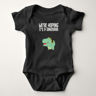 Dinosaur Pregnancy Announcement Dino Joke Baby Bodysuit