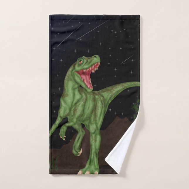 Dinosaur - Prehistoric Night Bath Towel Set (Hand Towel)