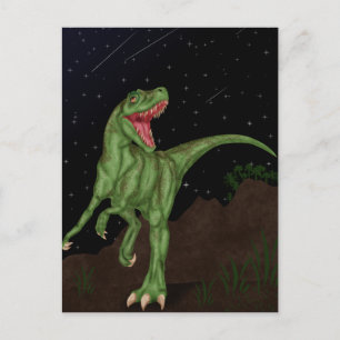 Dinosaur - Prehistoric Night Postcard