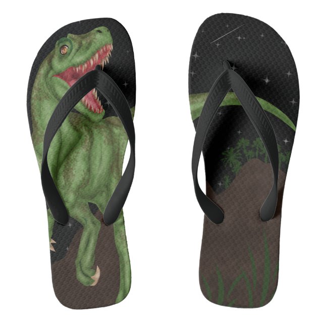 Dinosaur - Prehistoric Night Thongs (Footbed)
