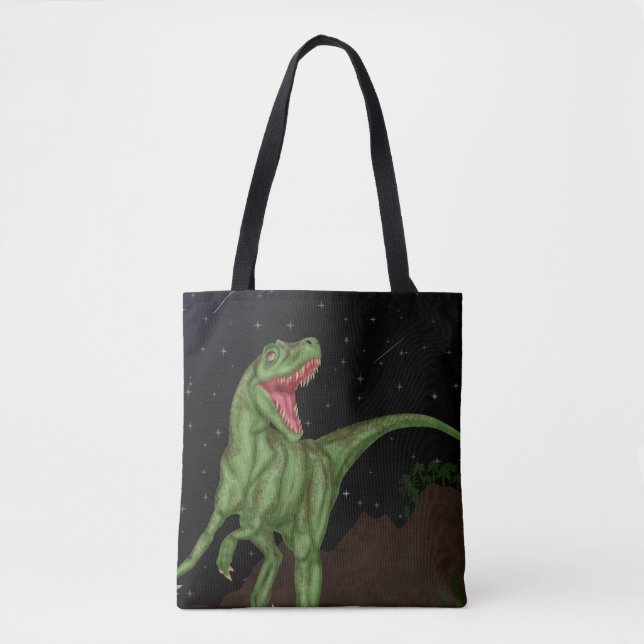 Dinosaur - Prehistoric Night Tote Bag (Front)