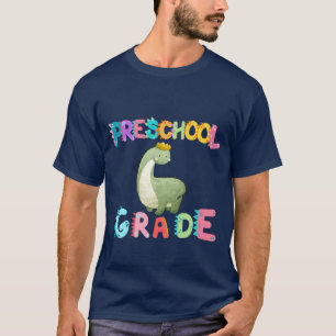 Dinosaur Preschool GRADE Squad teacher School T-Shirt
