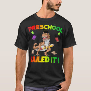 Dinosaur Preschool Graduation Cap Diploma Gift T-Shirt