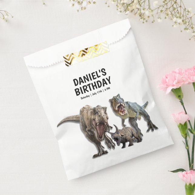 Dinosaur Printable birthday party, Dino Party Favour Bag (Sealed)