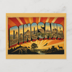 Dinosaur Provincial Park AB Badlands Hoodoos Art Postcard