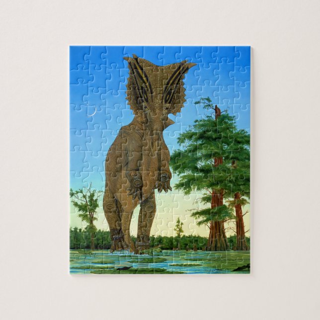 Dinosaur Puzzle Chasmosaurus Gregory Paul (Vertical)