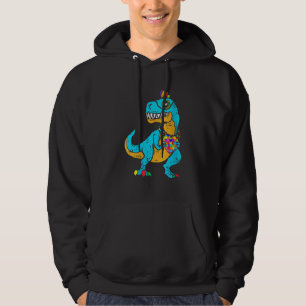 Dinosaur Puzzle Piece  Autism Awareness Boy Kid To Hoodie