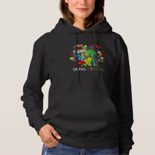 Dinosaur Puzzle Piece Autism Awareness For Boys K Hoodie