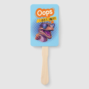 dinosaur quote  hand fan