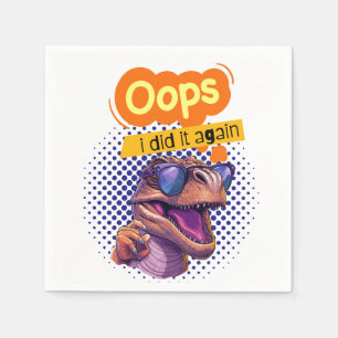 dinosaur quote  napkin