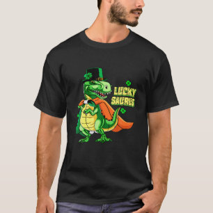 Dinosaur Rex Irish St Patricks Day Birthday Gifts T-Shirt