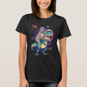 Dinosaur Rex Space Planets Sparkles T-Shirt