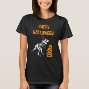 Dinosaur Rex Witch Trick or Treat Halloween Costu T-Shirt