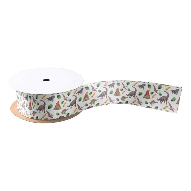 Dinosaur Ribbon Satin Ribbon (Spool)