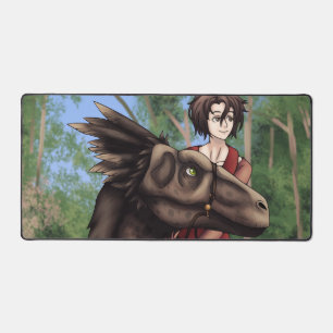Dinosaur Rider Desk Mat