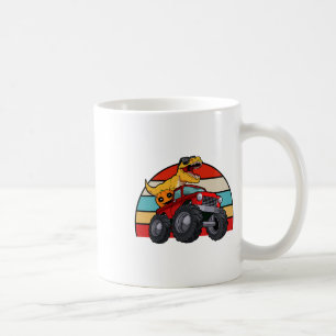Dinosaur Riding Monster Truck Lazy Halloween Costu Coffee Mug