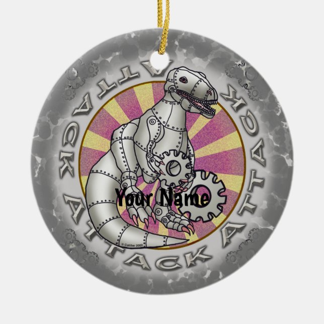 Dinosaur Robot   ornament  (Front)