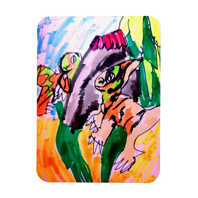 Dinosaur rocks  magnet (Vertical)