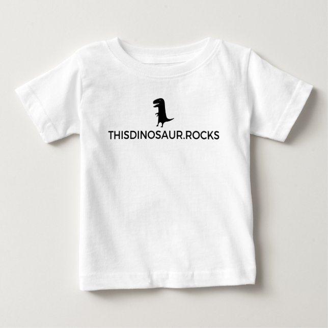 Dinosaur Rocks! Toddler Long Sleeve Tee (T-Rex) (Front)