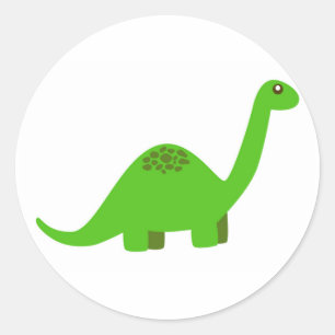 Dinosaur Round Sticker