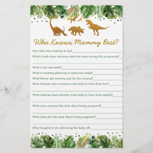 Dinosaur Safari Who Knows Mummy Best Game