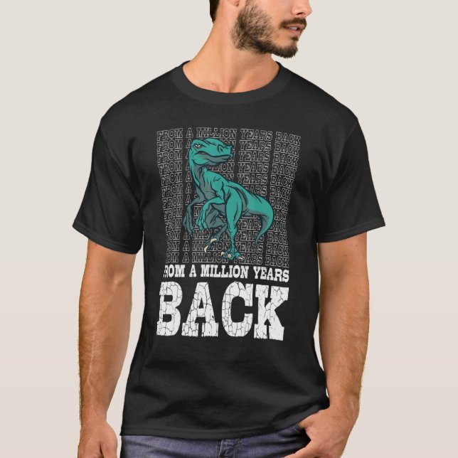 Dinosaur Scary Big Rex Lizard Reptile Raptor Preda T-Shirt (Front)