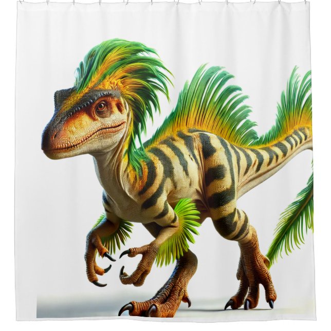 Dinosaur Shower Curtain (Front)