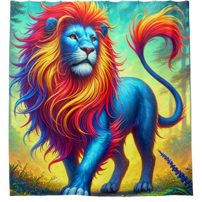 Dinosaur Shower Curtain (Front)